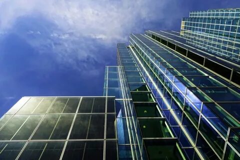 Blue building