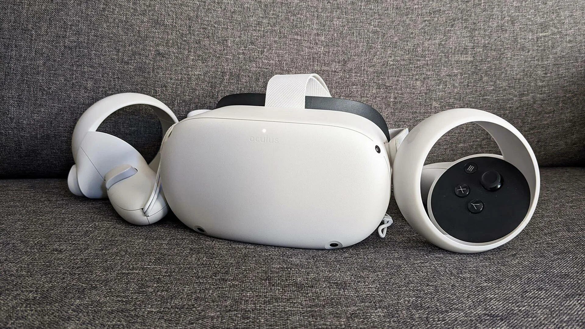 Шлем виртуальной реальности Oculus Quest 2 - 128 GB, белый. Окулус квест 2. ВР Окулус квест 2. VR шлем Oculus Quest 2. Oculus quest 2 256