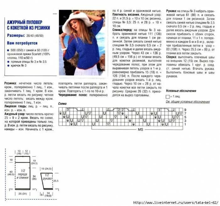 Пуловер с рукавами 3/4 спицами с описанием и схемами. Вязаные свитера спицами со схемами. Свитер женский схема вязания. Вязаные свитера для девушек со схемами. Вяжем кофту спицами описание схема