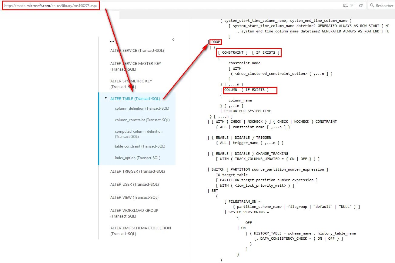 Drop table if exists. Drop column sql. alter column sql. alter table sql. sql table drop column.