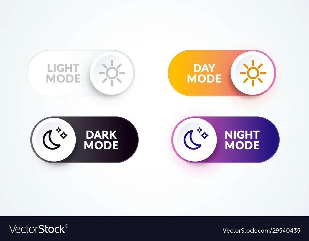 Dark buttons