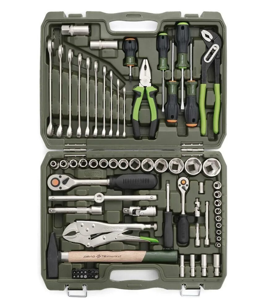 наборы инструментов дело техники 1 4. набор головок и принадлежностей дело техники 1/4", 70 предметов 600770. набор дело техники 600770. набор инструментов дело техники 147 620847. автомобильный набор дело техники 620777.