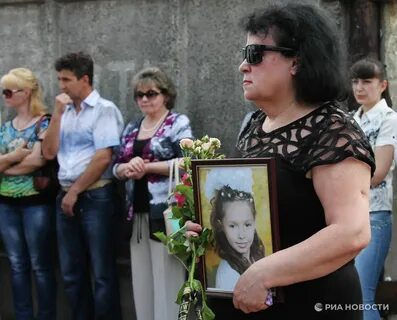Похороны девочки погибшей