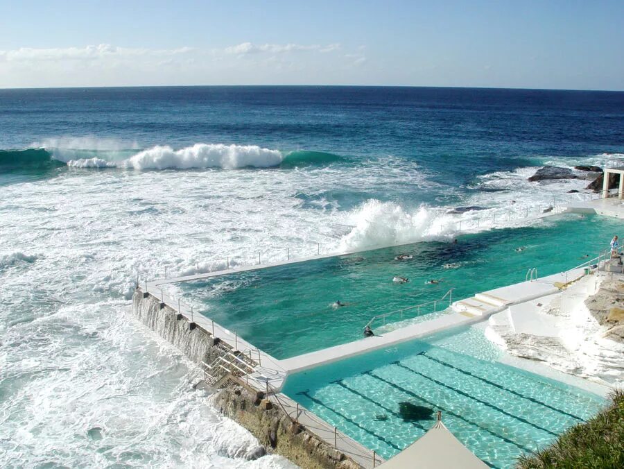 Бассейн океана нельсон. Бассейн в Сиднее Bondi. Бассейн Бонди-Айсбергс. Бонди Бич Австралия. Австралия бассейн Бонди.