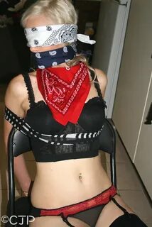 Slideshow bandana bondage.