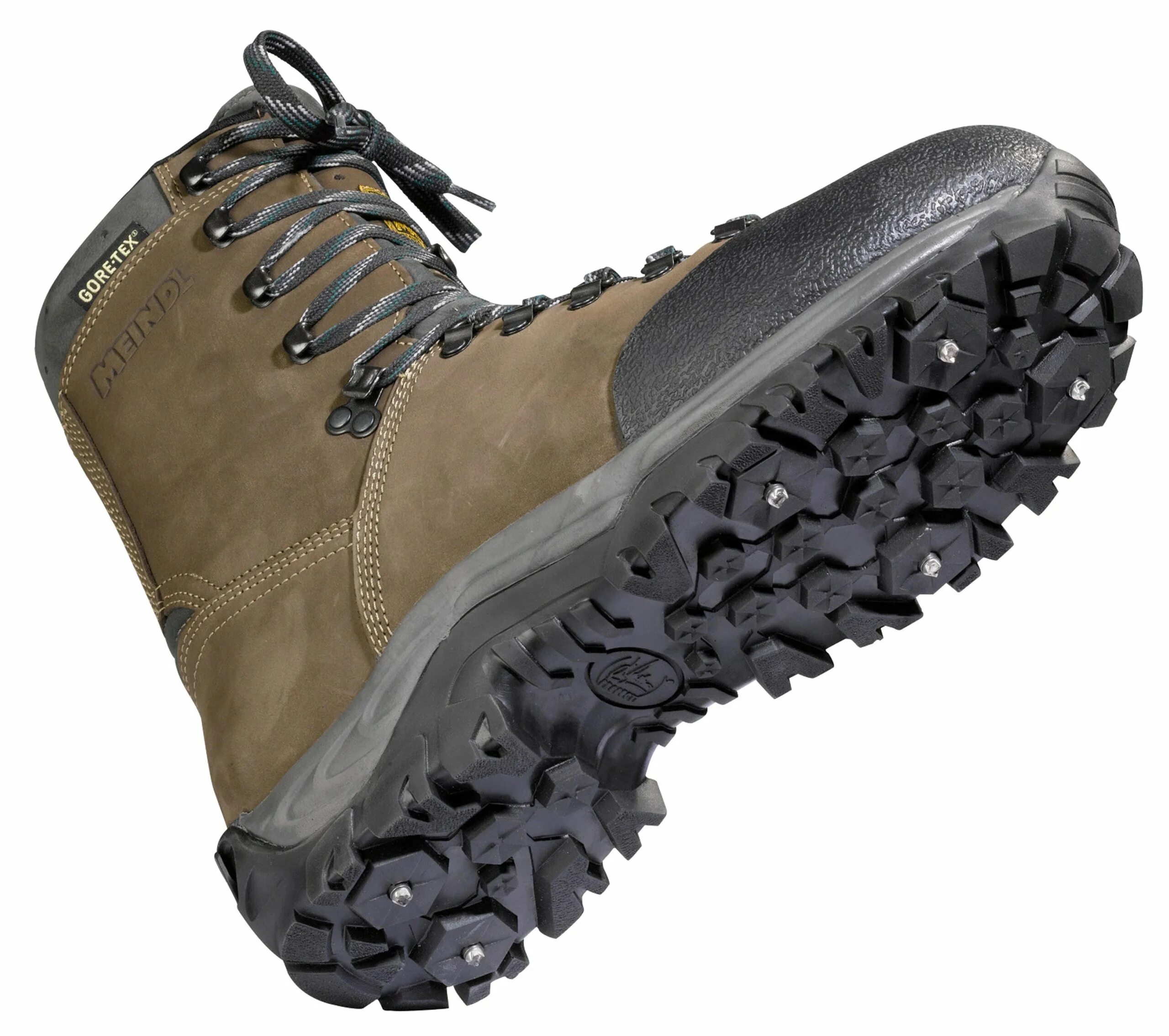 Колючки на подошву. Meindl Arctic Spike GTX. Ботинки Meindl Arctic Spike. Ботинки Meindl Island Spike MFS. Зимние треккинговые ботинки Meindl.