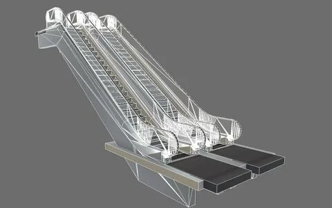 animated escalator 3D Models in Miscellaneous 3DExport.