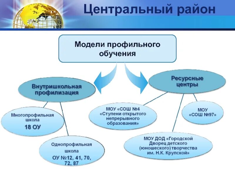 Система профильного обучения. Модели организации профильного обучения. Модель внутришкольной профилизации. Модели организации профильного обучения в школе. Модель профильной школы.