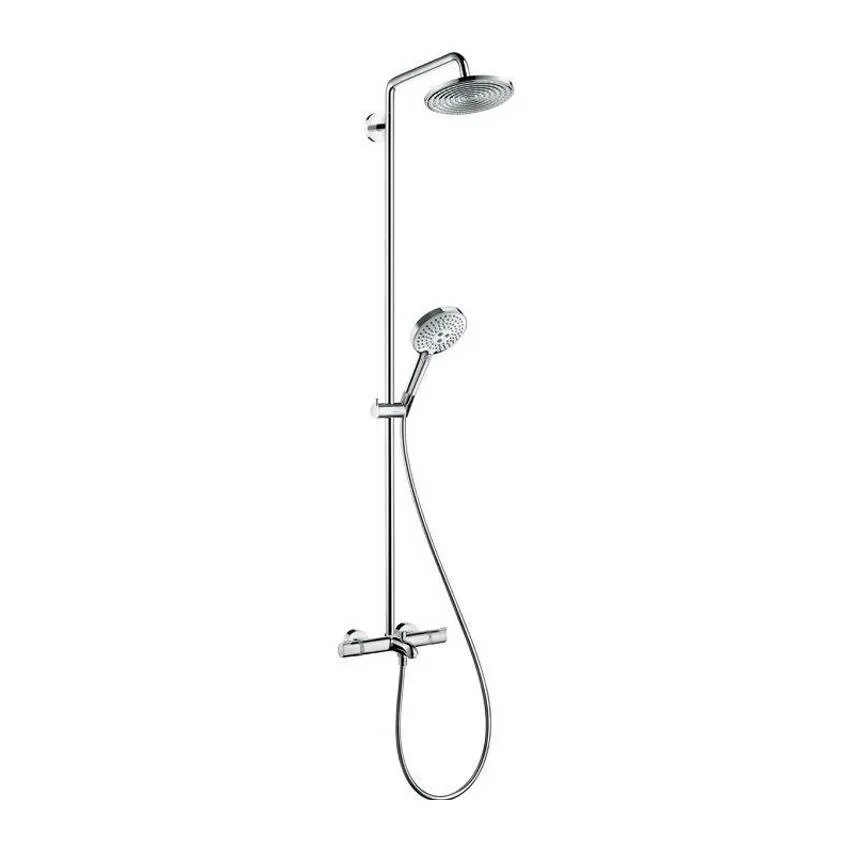 Душевая стойка croma. 26791000 hansgrohe. душевая система hansgrohe crometta e 240 1jet showerpipe reno ecosmart 27289000. crometta e 240. croma select s 26793000.