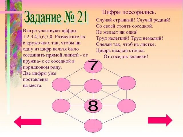 8 7 ни. Случай странный случай редкий цифры в ссоре. Цифры поссорились. Ссора цифр. Цифры от одного до 8 расставит в круги, чтобы.