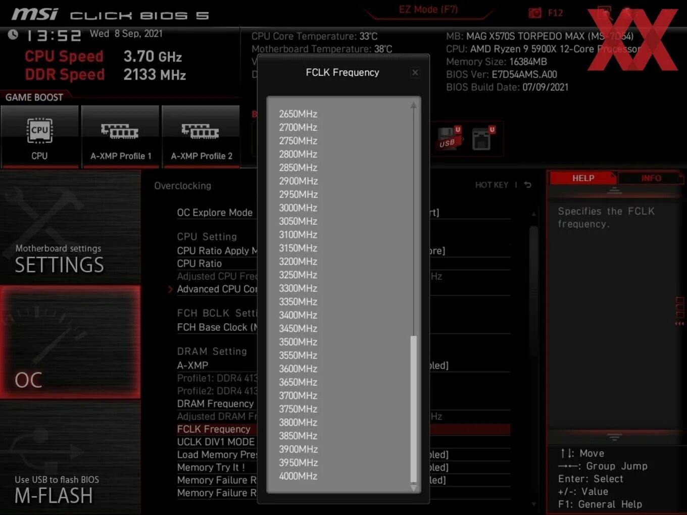Ram overclock
