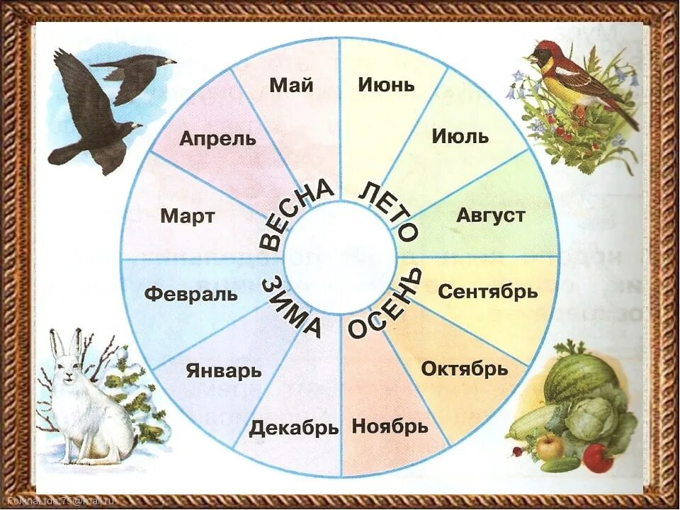 Сколько круглый год. Месяцы года для детей. Времена года названия. Времена года и месяца для детей. Названия времен года для детей.