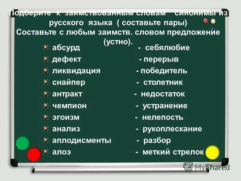 К 5 словам подобрать синонимы