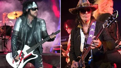 L-R Nikki Sixx and Andy McCoy.