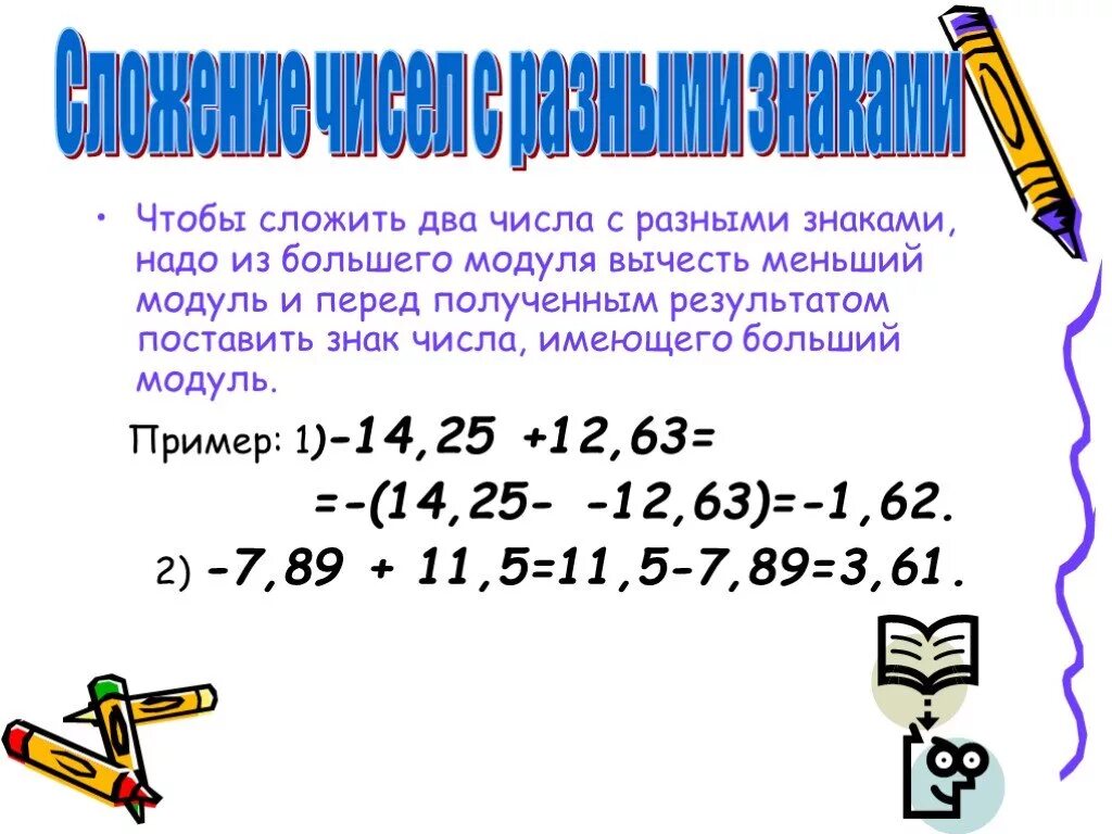 Знаки рациональных чисел 6 класс. Сложение чисел с разными знаками. СЛОЖННИЕ чисел смрпзными знаками. Сложение чисел с разными знакамизна. Сложение двух чисел с разными знаками.