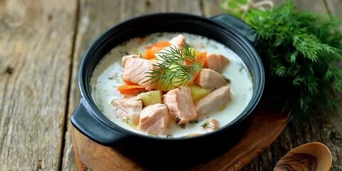 Уха из форели в сливках рецепт