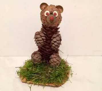 Crafts from pine cones and cedar, Big Bear do it yourself gradually 26781_3...