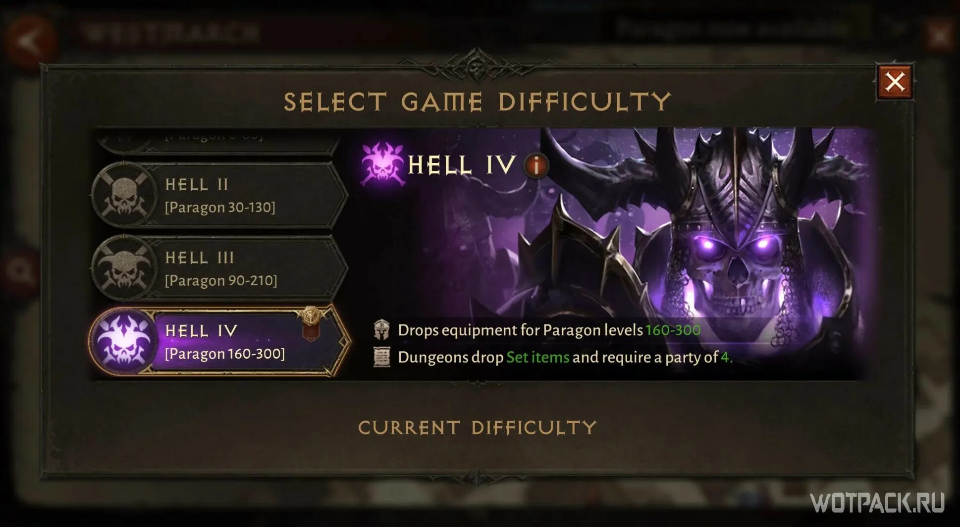 Difficult level
