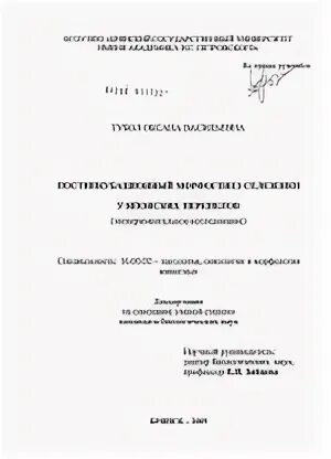 Автореферат по теме исследования