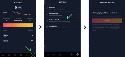 Restore wallet