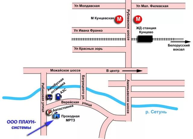 Метро кунцевская автобус 452