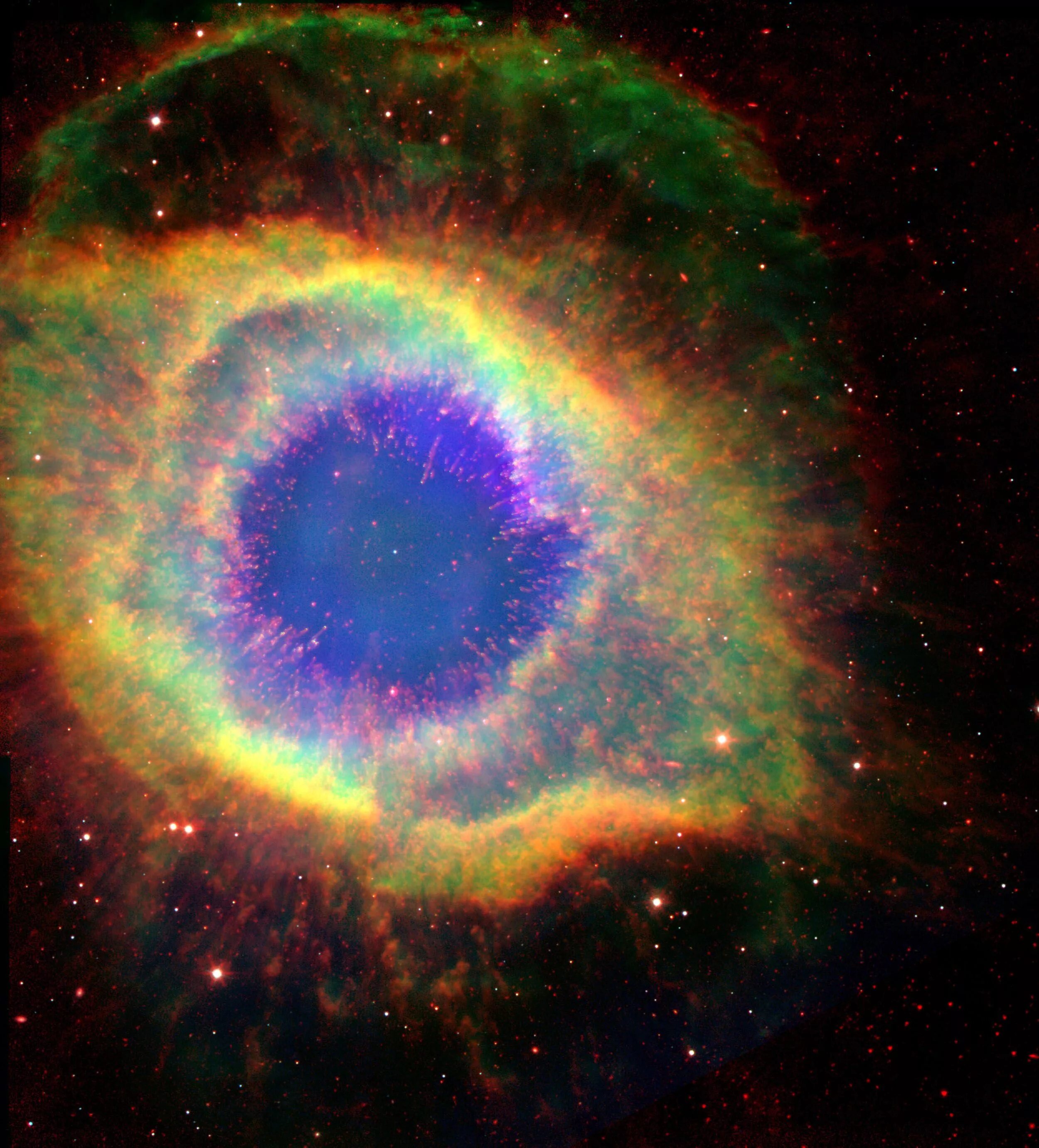 Глаз бога рабочая ссылка. Туманность Геликс. Туманность NGC 7293. Туманность Хеликс Небула. Планетарная туманность глаз Бога.