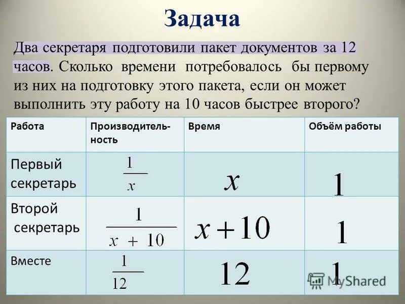 Решение задач с помощью дробно рациональных уравнений. Решение задач на работу. Задачи на составление дробно рациональных уравнений. Решение задач с помощью дробных рациональных уравнений. Сколько часов будет 15 40