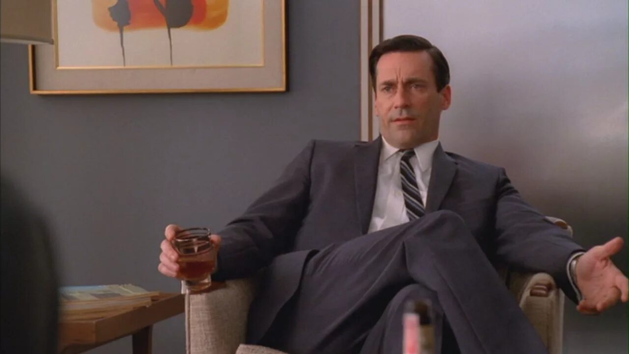 Картинка everything will be. Дон гибсон. Don everything. Джон хэмм безумцы мем. Джон хэмм и джейсон айзекс.