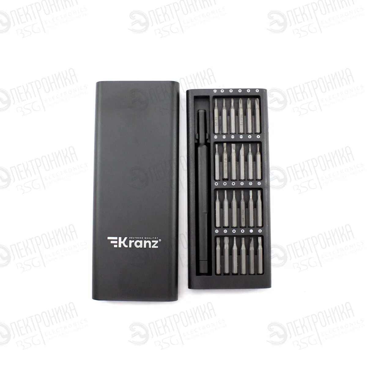 Набор отверток для точных работ kranz. Набор отверток для точных работ kranz. Набор отверток для точных работ kranz. Отверток для точных работ kranz ra-01 25 предметов в кейсе, сталь s2 kr-12-4751. Набор отверток для точных работ kranz сталь s2, 40 предметов.