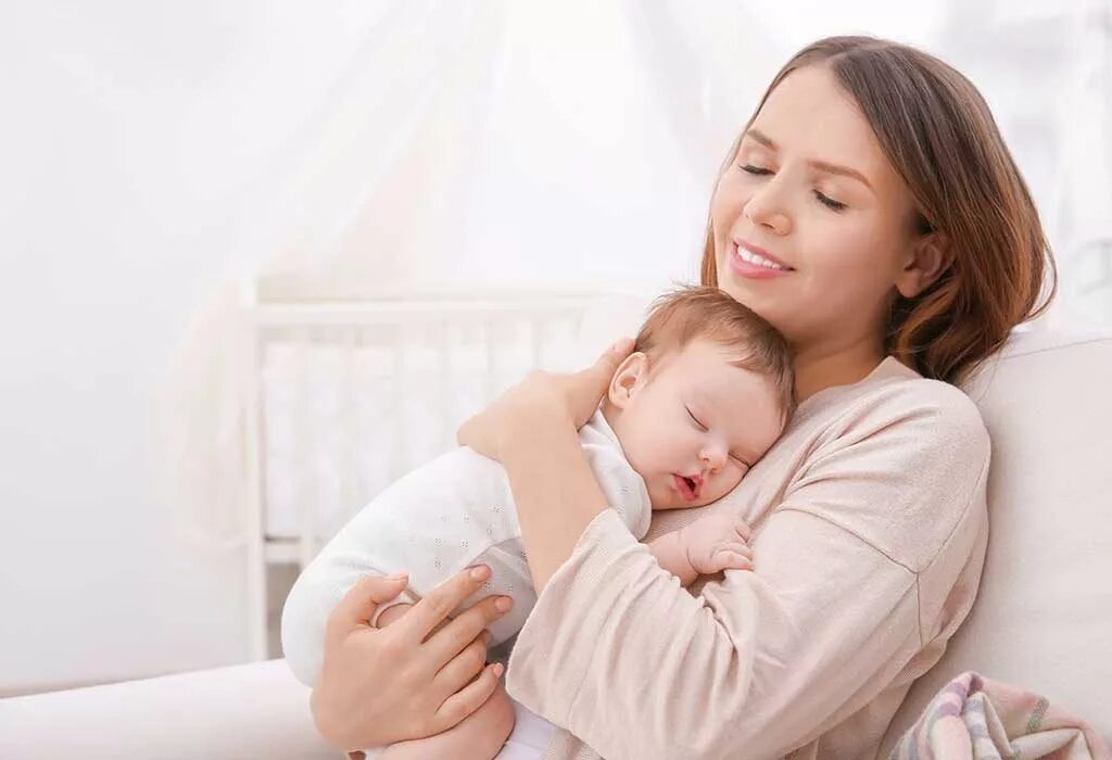 She has just have a baby