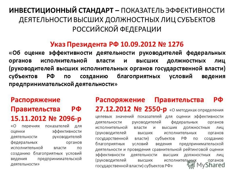 Оценка эффективности высшего должностного лица субъекта рф