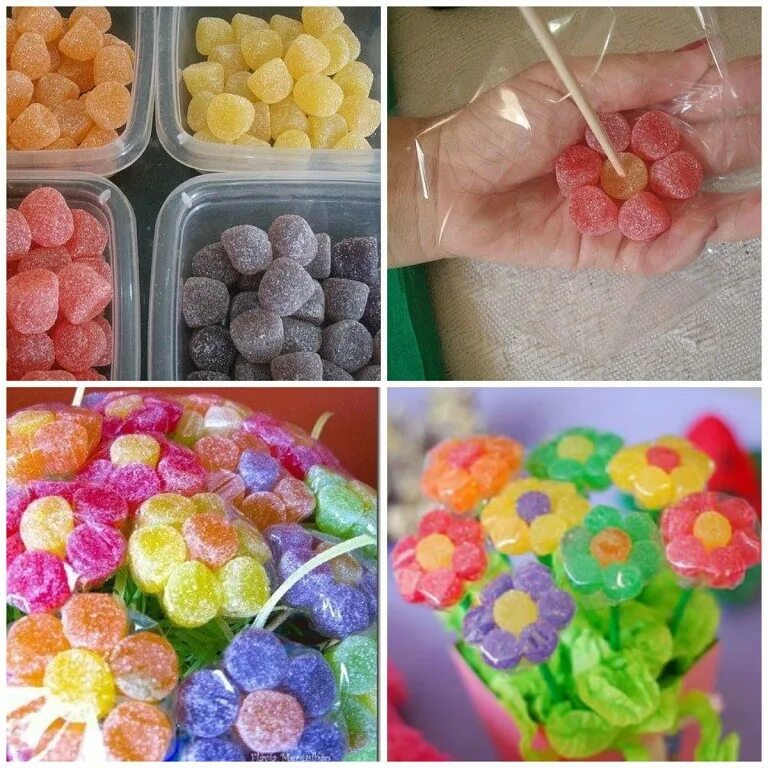 Цветы из мармелада. Цветы из мармелада. Сладкий букет из мармелада. Букет из мармелада своими руками. Цветочек из мармелада.