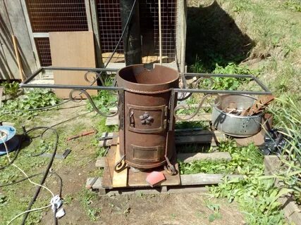 Печь под казан своими руками из баллона