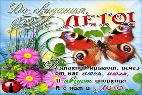 Прощаемся с летом стихи