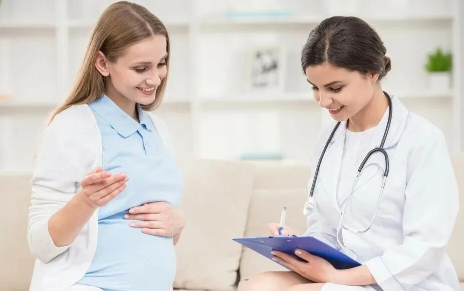 Запланировано посещение врача. Консультация беременных женщин.