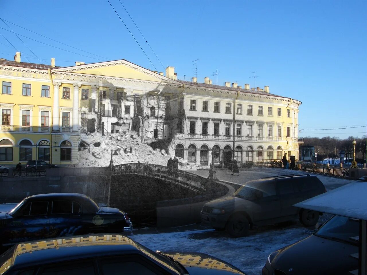 Здание блокадного ленинграда