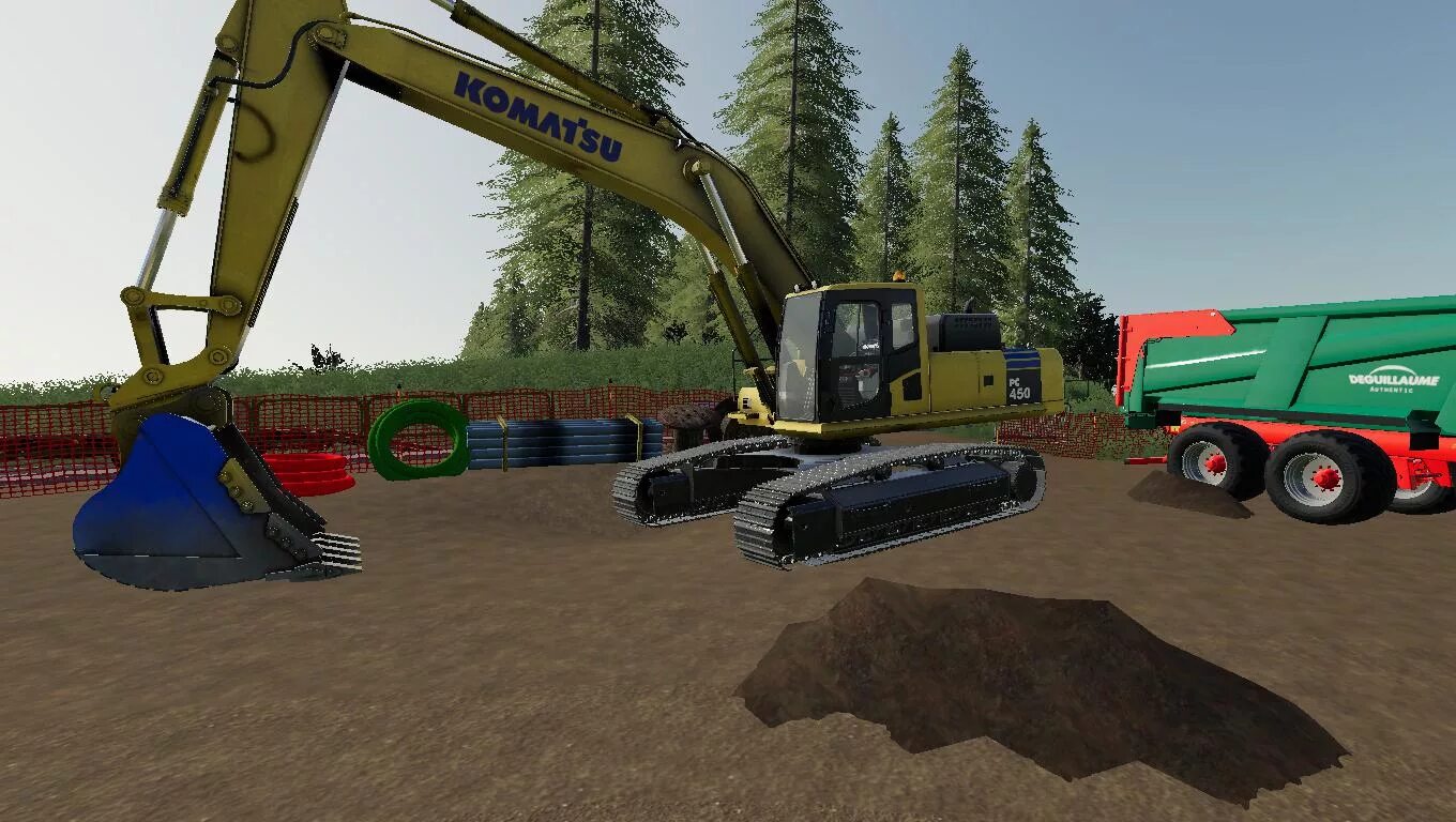 Мод на экскаватор для фс 19. Fs 17 komatsu. fs 17 komatsu экскаватор. fs2017 komatsu. мтз экскаватор для фс 19.