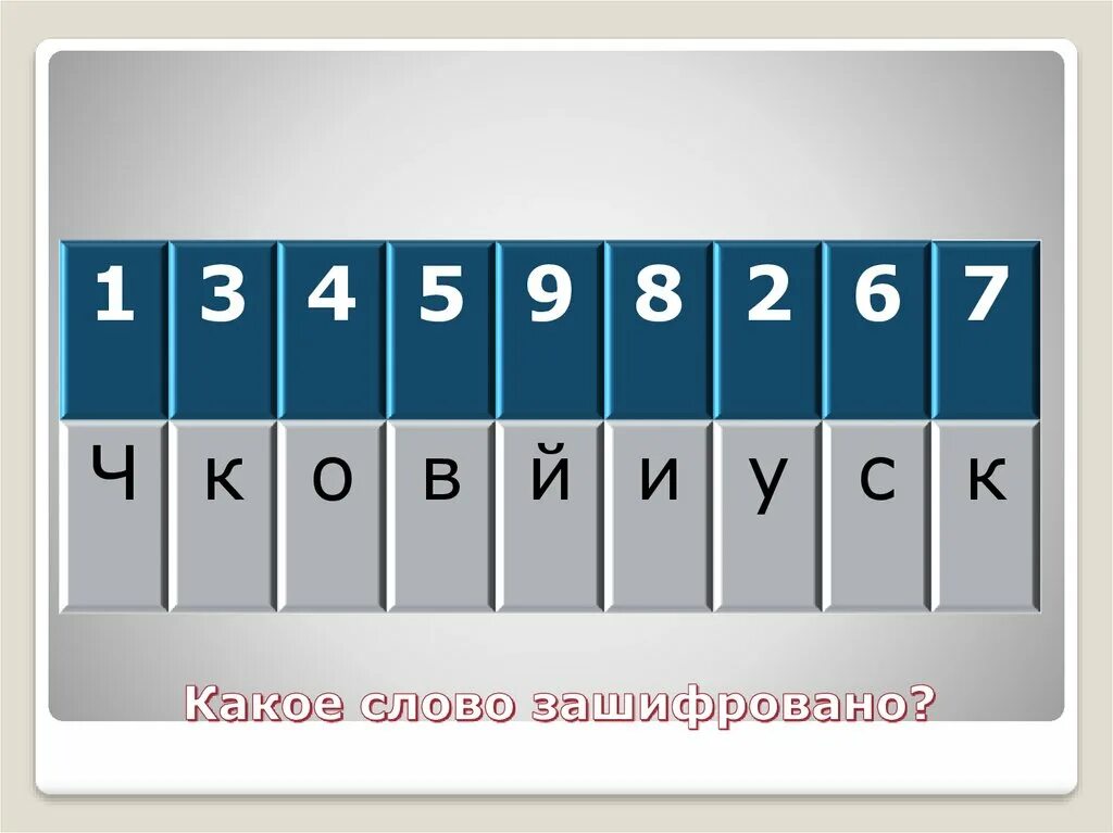какое слово здесь зашифровано движение первых