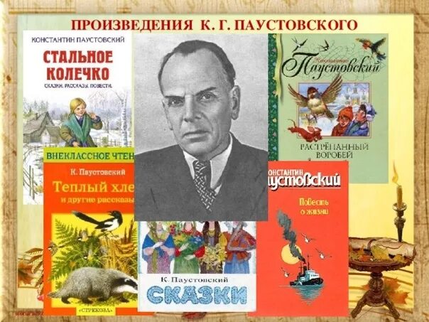 Паустовский даты. К Г Паустовский произведения для детей. Известные произведения Константина Паустовского.