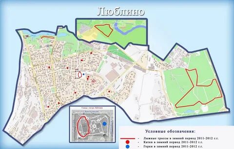 Люблино на карте москвы