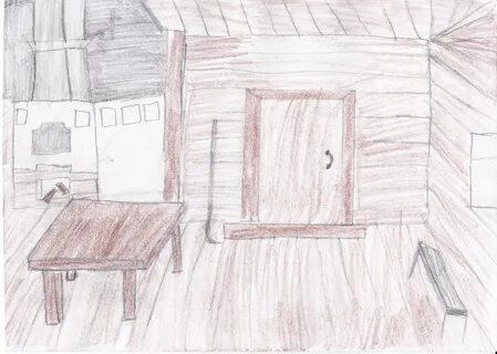 Дом изнутри рисунок 5 класс