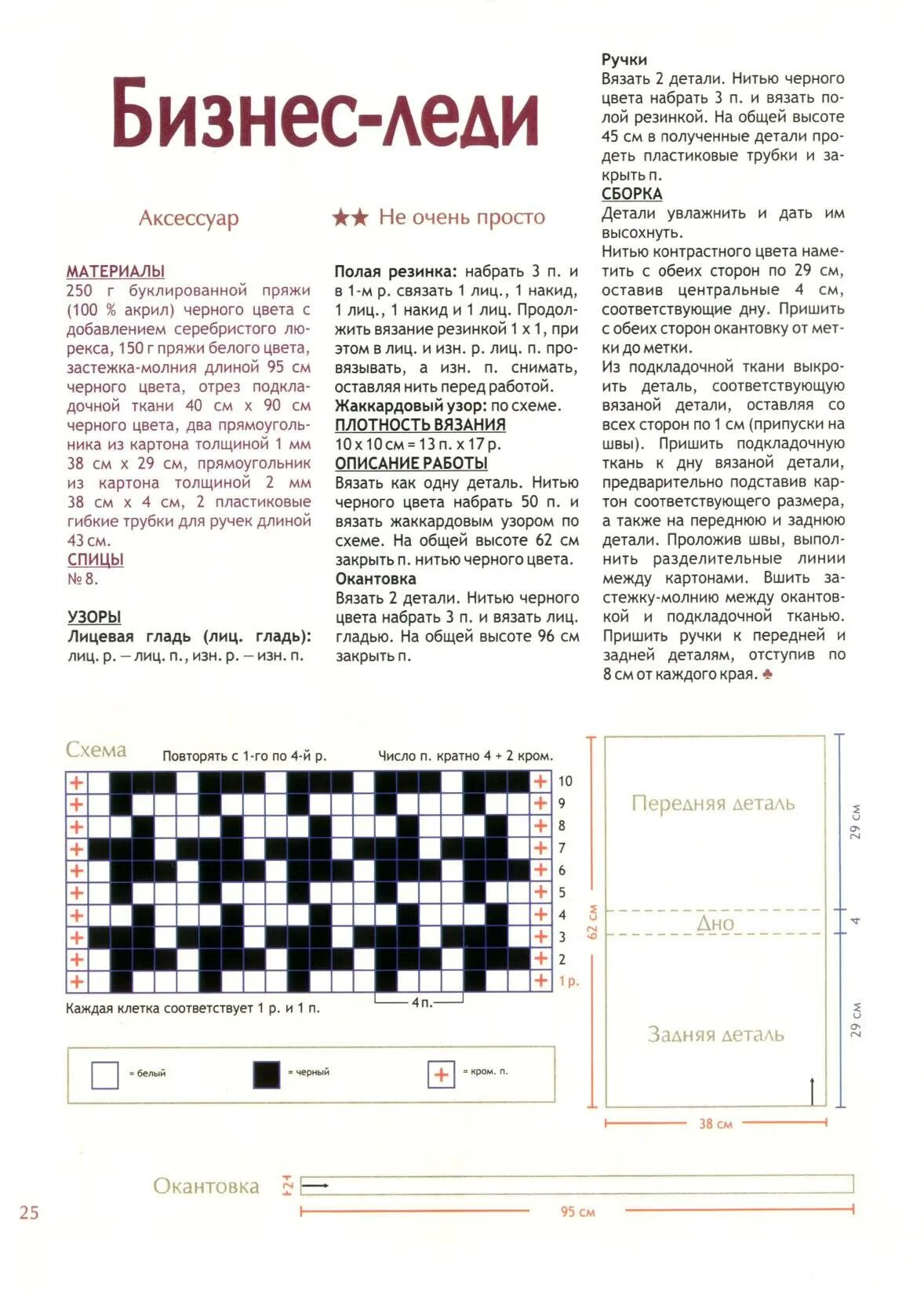 Описание гусиных лапок спицами