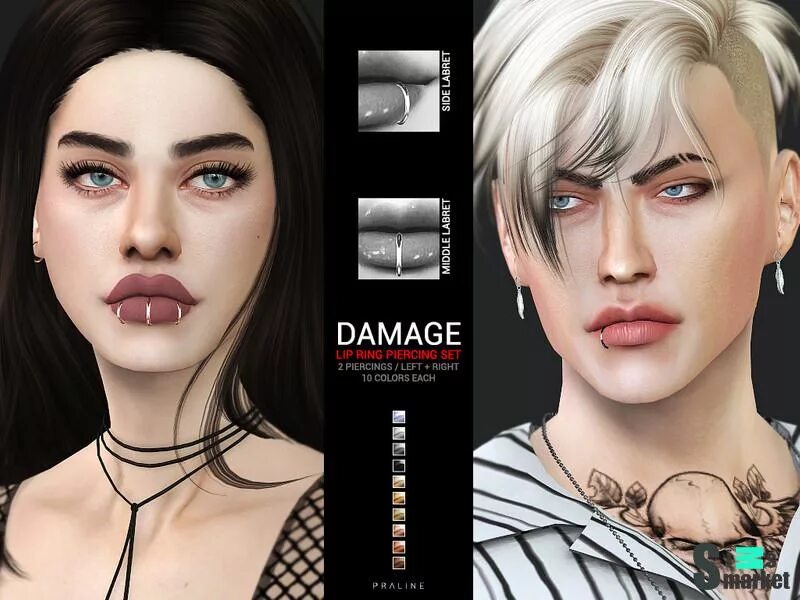Симс 4 пирсинг губы. Sims 4 pralinesims piercing. lips sims 4. пирсинг симс 4 сет.