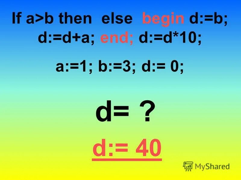 D end b