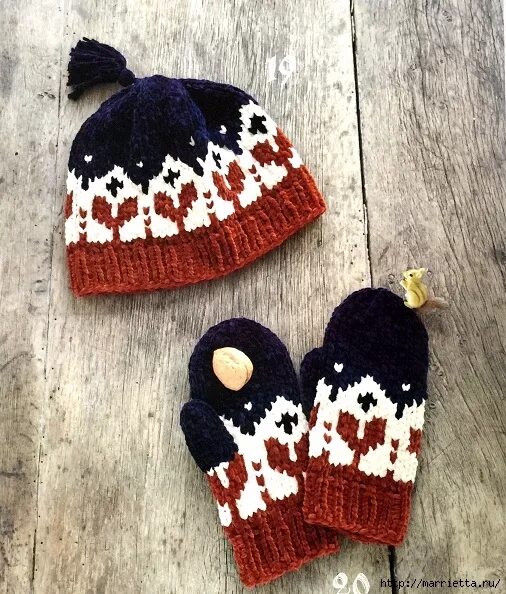 Bony kids варежки. кукла рукавица. шапки детям аранами. детские вязаные шапки с орнаментом. комплект детская шапка и шарфик варежки.