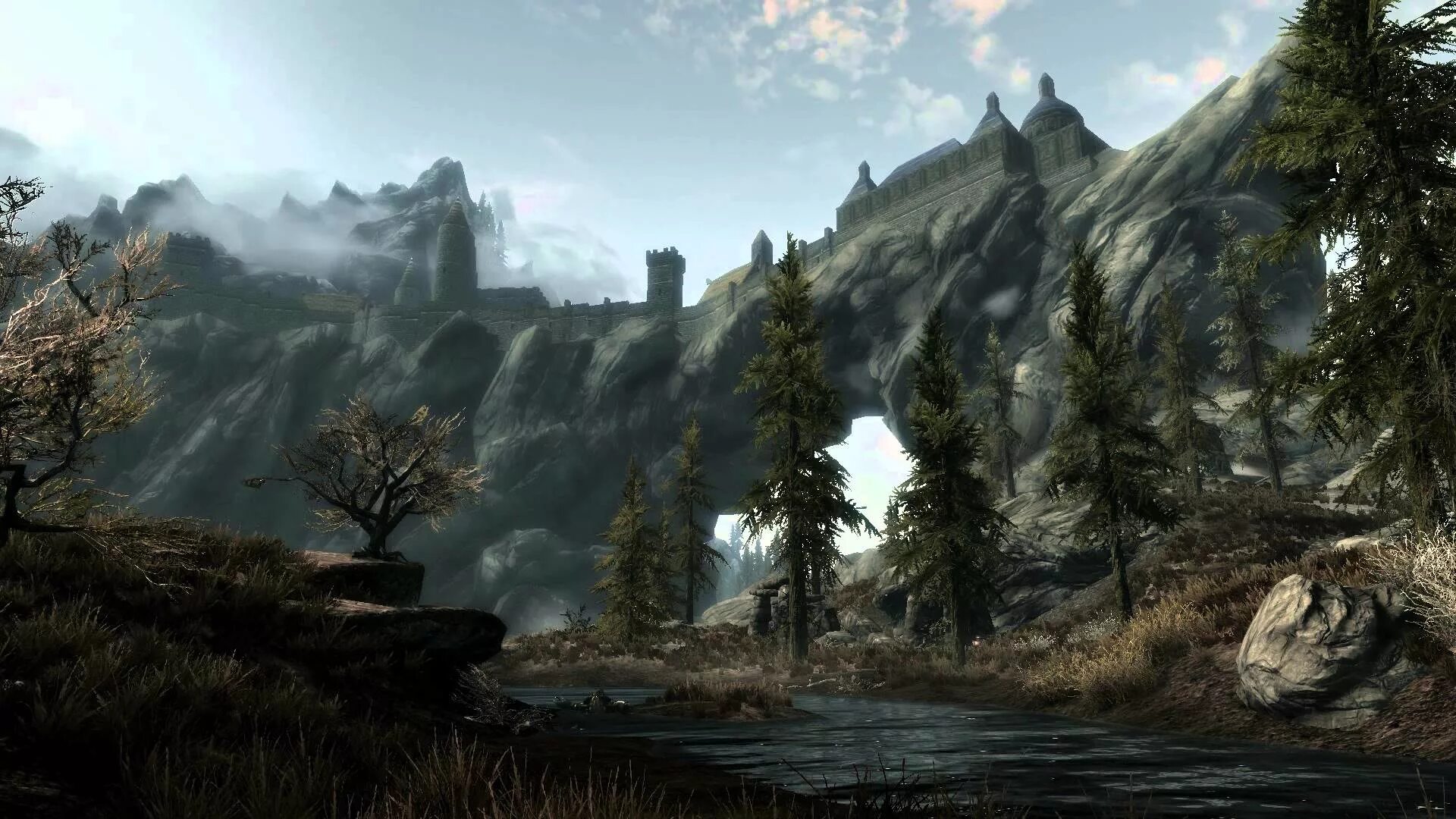 The elder scrolls skyrim se. Skyrim SLMP gr. Скайрим Солитьюд арт. Солитьюд ТЕСО. The Elder Scrolls v: Skyrim пейзажи.