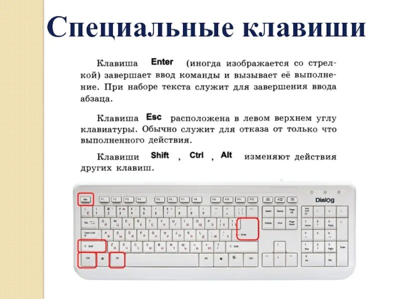 Ввод текста на русском. Специальные клавиши. Специальные клавиши на клавиатуре. Специальные клавиши на компьютере. Функции специальных клавиш.