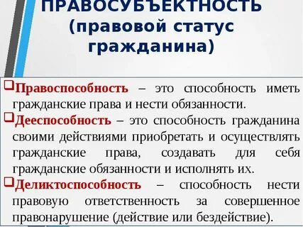 Проблема определения правового статуса