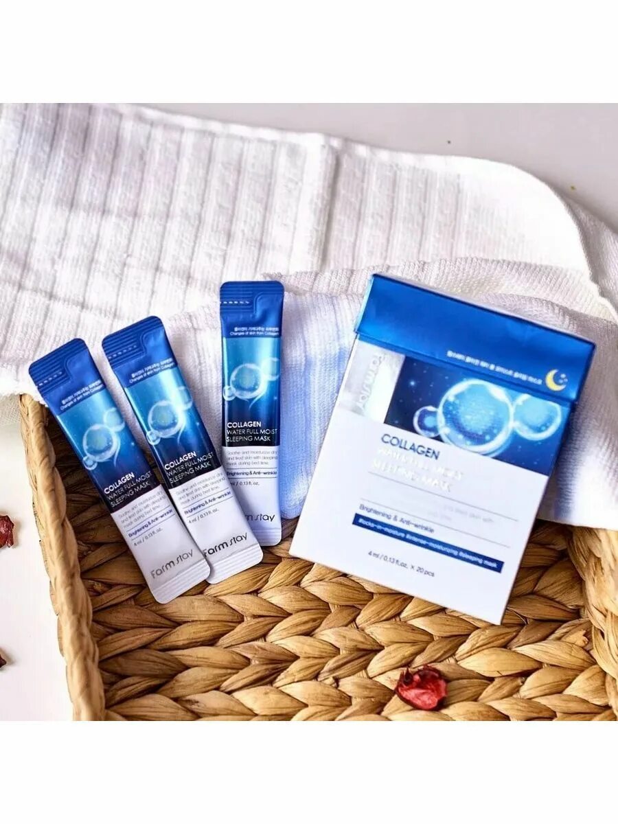 Farmstay тканевая маска с коллагеном 23мл. Маска farmstay collagen. Farmstay collagen ночная маска саше. Тканевая маска farmstay collagen. Маска для лица collagen water full moist sleeping.