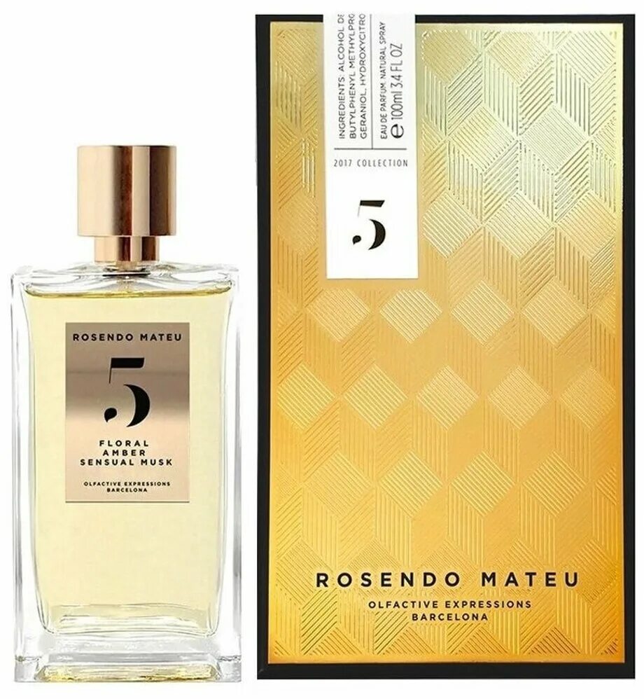 No 5 floral amber sensual musk. Rosendo Mateu 5 Floral Amber sensual Musk 100 ml. Rosendo Mateu nº 5 Floral, Amber, sensual Musk Rosendo Mateu Olfactive expressions. Rosendo Mateu Olfactive expressions № 5 Floral, Amber, sensual Musk парфюмерная вода 100 мл. Духи Rosendo Mateu 5.